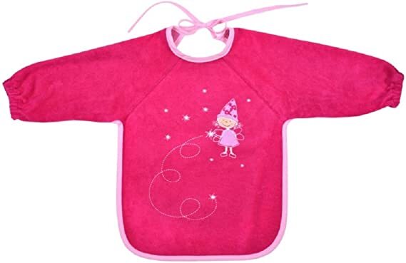 %% SONDERPREIS Wörner Südfrottier Baby Ärmellätzchen mit Nässeschutz PINK