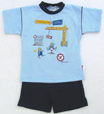 SONDERPREIS Wörner Südfrottier Jungen Shorty "Kran"  NEUWARE  Gr. 80