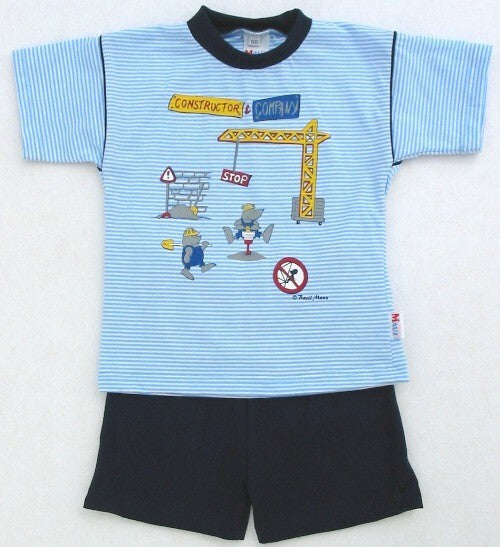 SONDERPREIS Wörner Südfrottier Jungen Shorty "Kran"  NEUWARE  Gr. 80