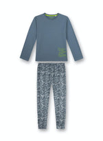 Sanetta Jungen langer Schlafanzug Camouflage-Look NEUWARE  Gr.152, 164,176,188