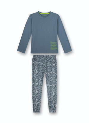 Sanetta Jungen langer Schlafanzug Camouflage-Look NEUWARE  Gr.152, 164,176,188