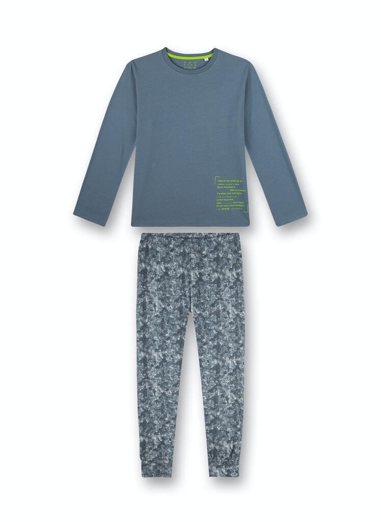 Sanetta Jungen langer Schlafanzug Camouflage-Look NEUWARE  Gr.152, 164,176,188