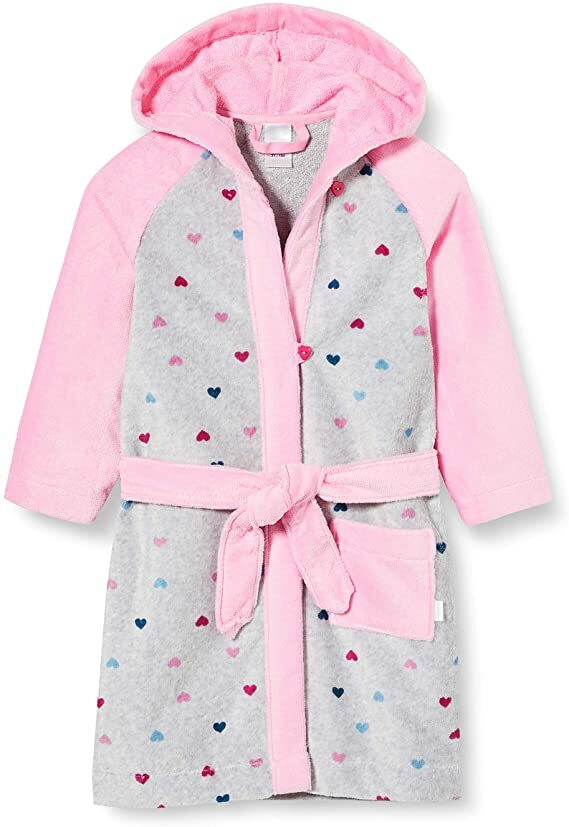 Schiesser Mädchen Bademantel "Girls World" Gr. 92-104