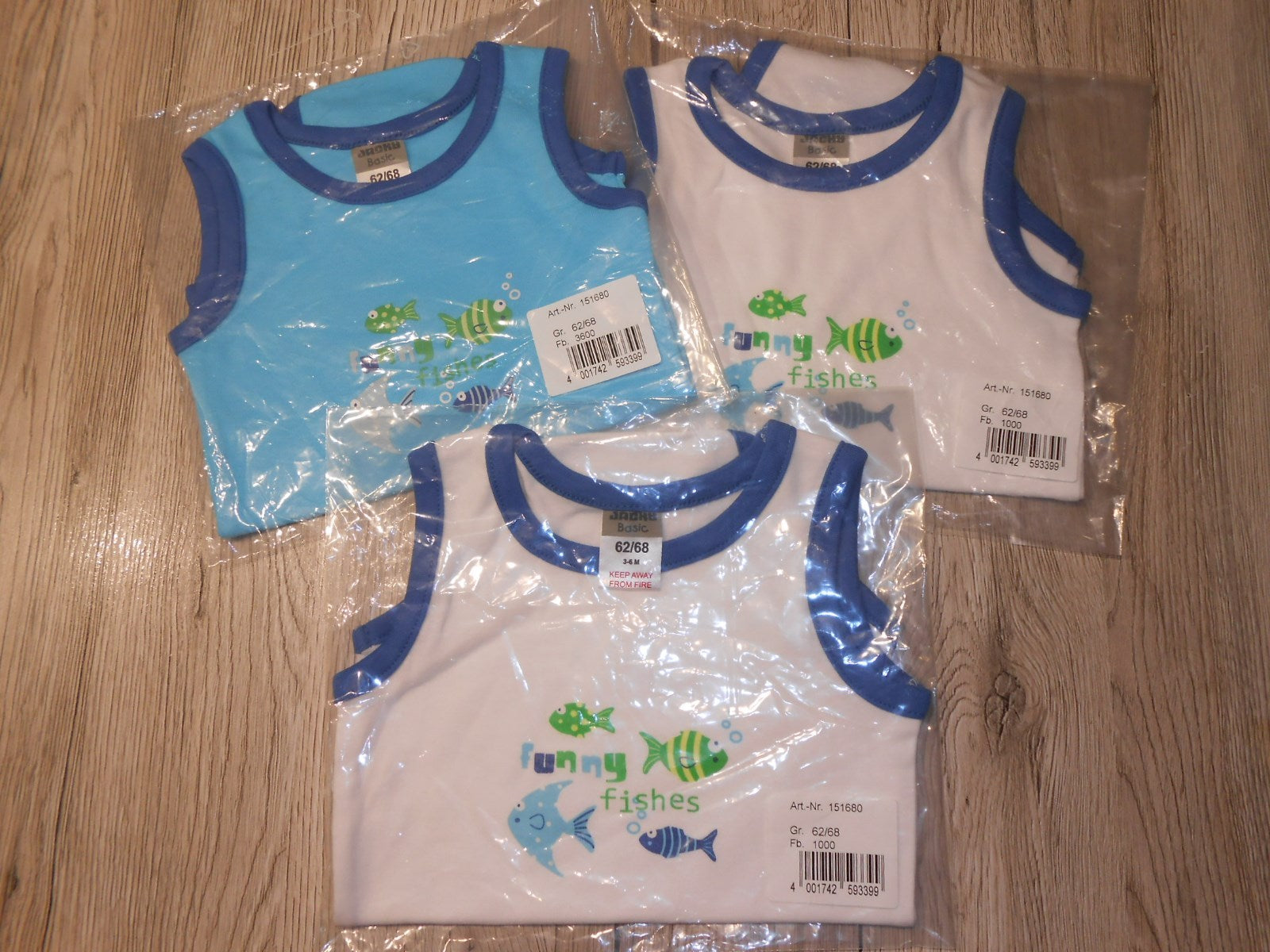  HAMMERANGEBOT 3 BODYS JACKY BABY NEUWARE  GR. 62/68 STATT 28,99 nur 13,99 !!