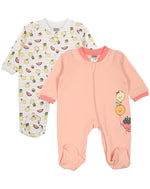 Jacky Baby 2er-Pack Schlafanzug 1-tlg langarm "Crazy Fruits"  Gr.56-92