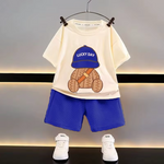 Cooles Jungen 2 Teiler  in Waffeloptik  von 1 Jahr bis 10 Jahre