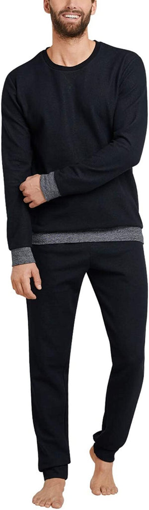 Schiesser Herren Sleep + Loungewear Schlafanzug mit Geschenkbox black Gr.48
