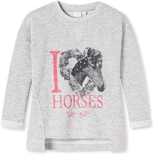 %% STOP %% REDUZIERT Schiesser Mädchen Sweatshirt  Pferd NEU Gr.116