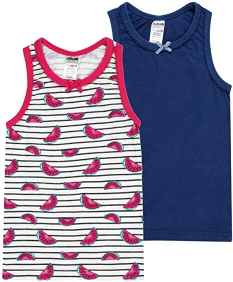 Jacky Baby Mädchen Unterhemden 2  Pack BIOBAUMWOLLE Gr.158/164