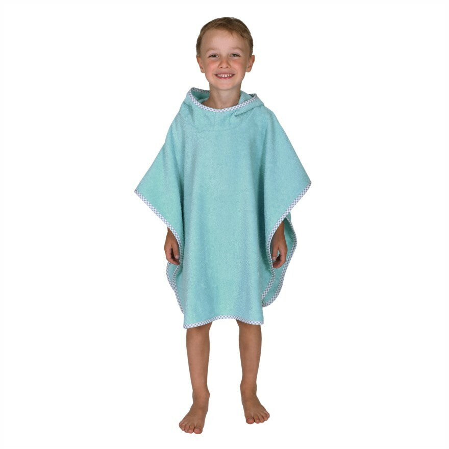 Wörner Südfrottier Uni kristalblau Bade-Poncho 120/75 cm