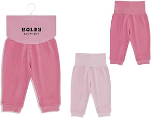 Jacky Baby Leggings Jogginghose 2er-Pack  rosa geblümt Mädchen Gr. 50/56 - 74/80