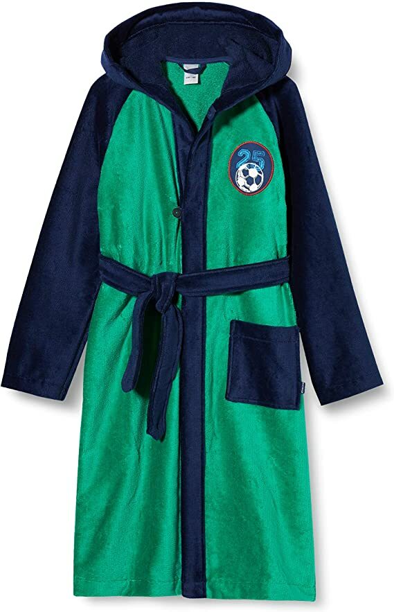 Schiesser Jungen Bademantel "Fußball" Gr. 92-140