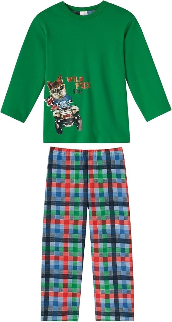 Schiesser langer Jungen   Schlafanzug  "Wild Fox" NEU Gr.98