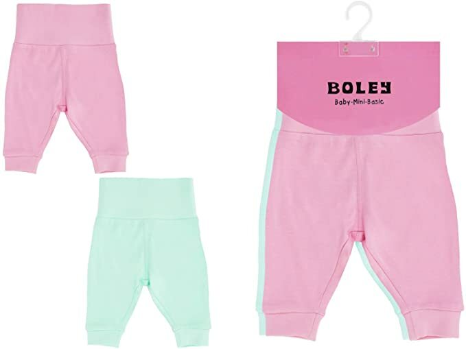 Jacky Baby Leggings Jogginghose 2er-Pack  rosa geblümt Mädchen Gr. 50/56 - 86/92