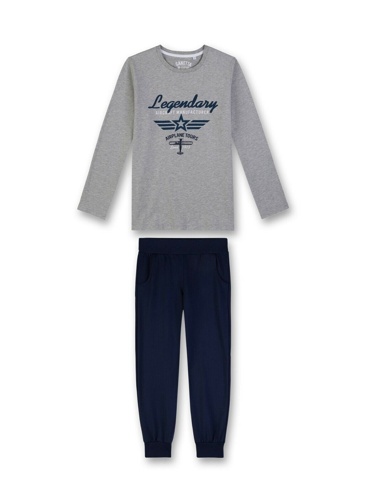 Sanetta Jungen langer Schlafanzug  NEUWARE  Gr. 140