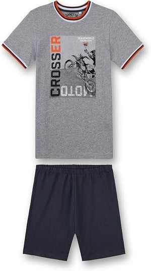 %% Sanetta Jungen kurzer Schlafanzug Shorty  2-tlg.  Gr. 140 %%