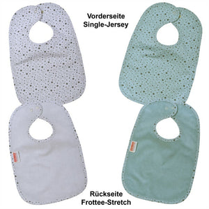 % TOP% Wörner Südfrottier Sterne blau Druckknopflatz WENDELATZ 26x40 cm 2er Set