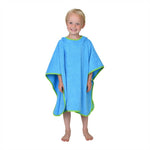 Wörner Südfrottier Uni ozean Bade-Poncho 120/75 cm