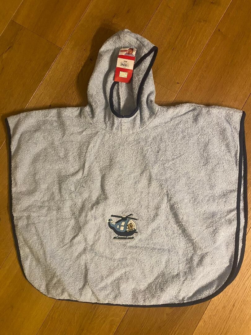 Wörner Südfrottier Hubschrauber Bade-Poncho 120/75 cm