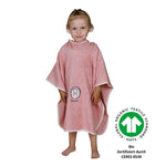 Wörner Südfrottier Igel Rosa BIO Bade-Poncho 120/75 cm