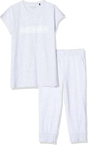 Schiesser Mädchen   Shorty grau mit 3/4 Hose  NEU Gr.140