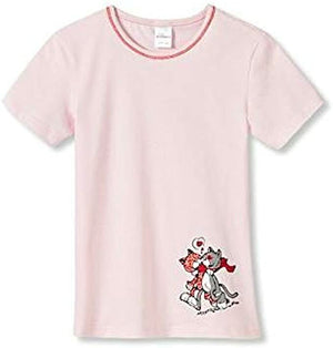 %% STOP %%Schiesser Mädchen kurzarm Shirt T-Shirt "Cat" Gr. 152