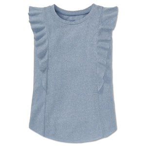 Schiesser Mädchen kurzarm Top T-Shirt "Mix & Relax" graublau Gr. 140 - 176