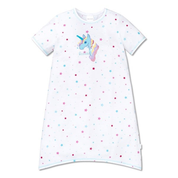 Schiesser Mädchen Nachthemd Einhorn Rosalie Gr. 92 - 98