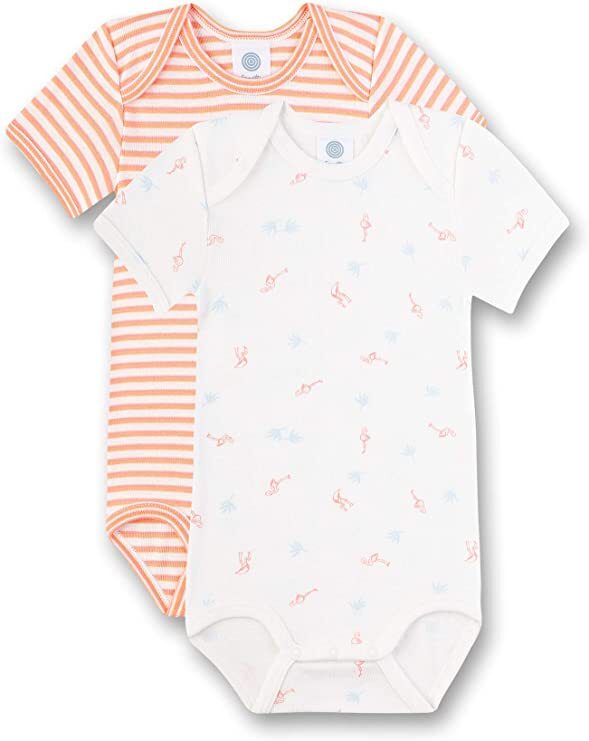 %% SANETTA DOPPELPACK KURZARMBODYS MÄDCHEN BIO  NEU GR.98 %%