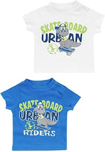 Jacky Baby Junge 2er-Pack T-Shirts " Dino " blau Gr. 50-92