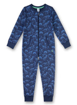 Sanetta Jungen Overall Jumpsuit  Schlafanzug 1-tlg.  blau  Dino  Gr. 98