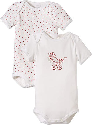 %% Schiesser DOPPELPACK KURZARMBODYS  MÄDCHEN NEU GR.56 %%