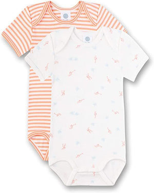 %% SANETTA DOPPELPACK KURZARMBODYS MÄDCHEN BIO  NEU GR.92 %%