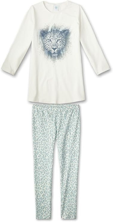 SANETTA   Mädchen Schlafanzug  Glitzer Tiger  NEU Gr.140