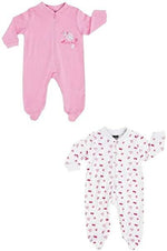 Jacky Baby 2er-Pack Schlafanzug Mädchen1-tlg langarm Käfer 50/56