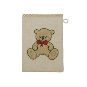 Teddy II natur Waschhandschuh Größe 15x21 cm