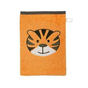 Tigergesicht camel Waschhandschuh Größe 15x21 cm