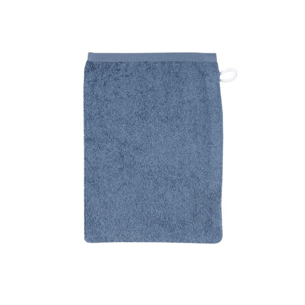 Uni dunkelblau Waschhandschuh Größe 15x21 cm