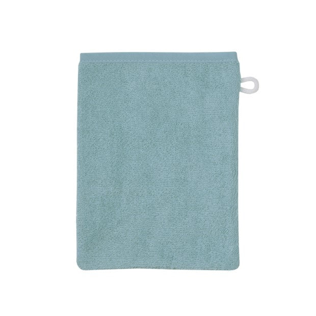 Wörner Südfrottier Uni eisblau Waschhandschuh Größe 15x21 cm