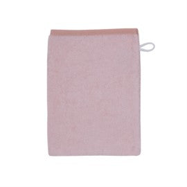 Wörner Südfrottier Uni lachsrosa Waschhandschuh Größe 15x21 cm
