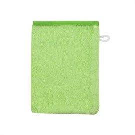 Wörner Südfrottier Uni limone Waschhandschuh Größe 15x21 cm