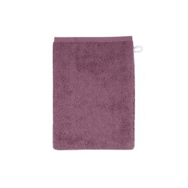 Wörner Südfrottier Uni mauve Waschhandschuh Größe 15x21 cm