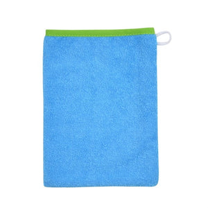 Wörner Südfrottier Uni ozean Waschhandschuh Größe 15x21 cm
