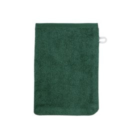 Wörner Südfrottier Uni pinie Waschhandschuh Größe 15x21 cm